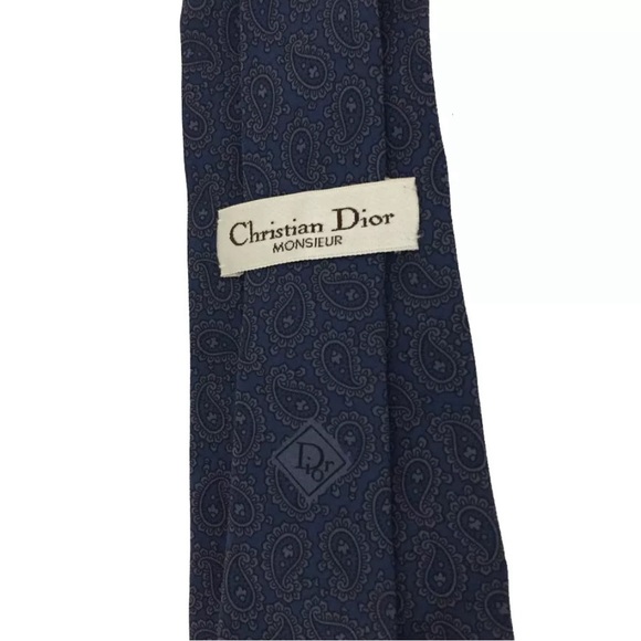 Christian Dior Paisley Pattern Tie - Picture 7 of 10